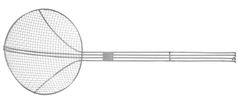 Hendi frituurschep RVS 200x510 mm met versterkte draadgreep – grote schep voor friteuse