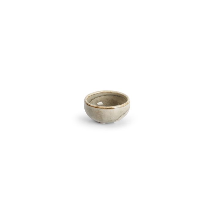 F2D Ceres kom 5xH2,5 cm grijs – detail mini dipschaaltje porselein voor bar en restaurant