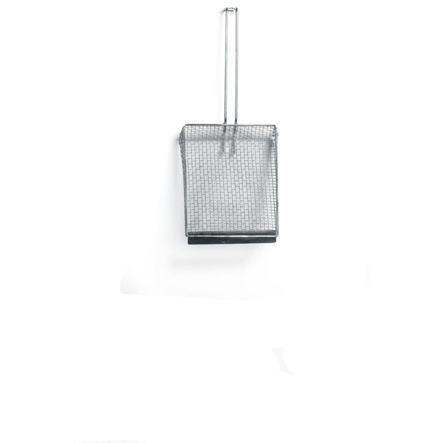 Hendi frietschep RVS 170x225 mm dubbel gaas met draadgreep – patatschep voor cafetaria