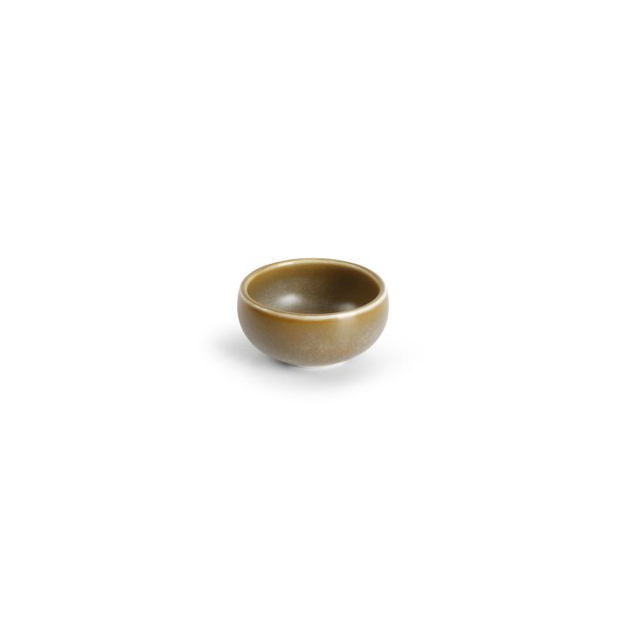 F2D Usko kom 5xH2,5 cm groen – detail mini dipschaaltje porselein voor bar en restaurant