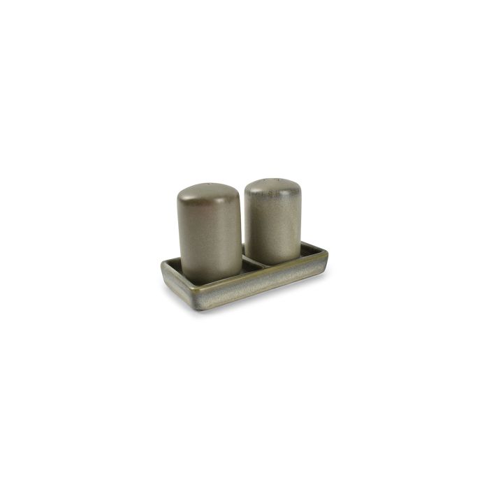 F2D Usko peperstrooier 4xH7 cm groen – detail porseleinen strooier voor restauranttafel