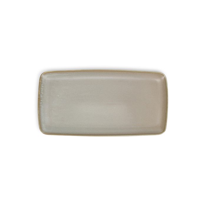 F2D Usko serveerschaal 33x17 cm groen – detail porseleinen schaal voor restaurant en catering