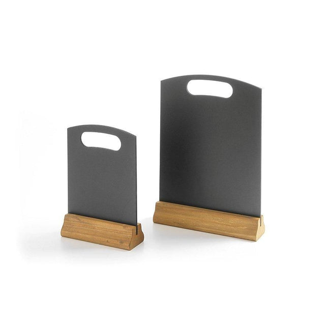 Hendi tafelkrijtbord 150x230 mm set van 2 – klein menubordje voor buffet en tafel