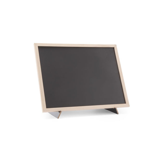 Hendi krijtbord 300x400 mm met standaard – klein tafelkrijtbord voor menu en dagaanbieding in de horeca
