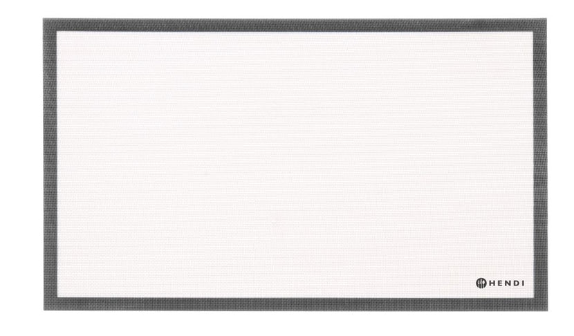 Hendi siliconen bakmat 530x325 mm – antikleef bakmat van -40 tot +250 graden voor bakkerij en keuken