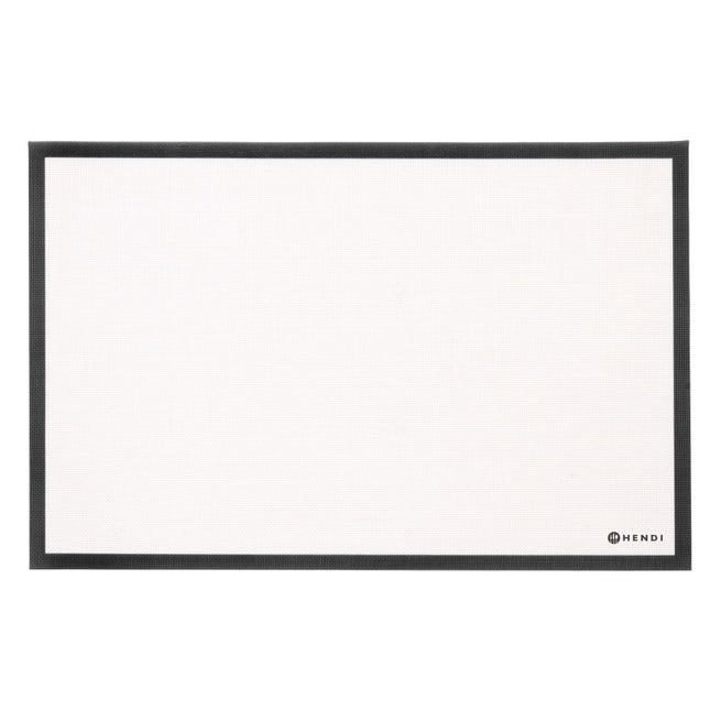 Hendi siliconen bakmat 600x400 mm – hittebestendige antikleefmat voor GN-bakplaat in de bakkerij