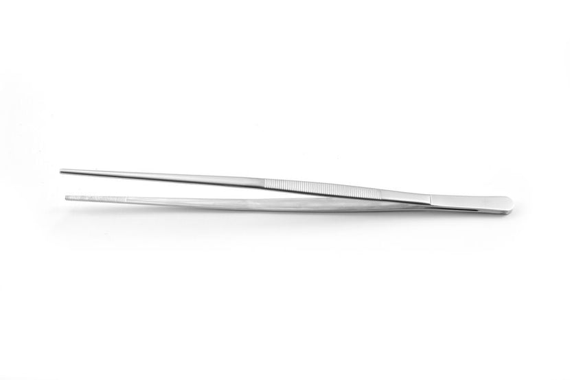 Hendi pincet universeel RVS 300 mm – lange roestvrijstalen serveerpincet voor keuken en plating