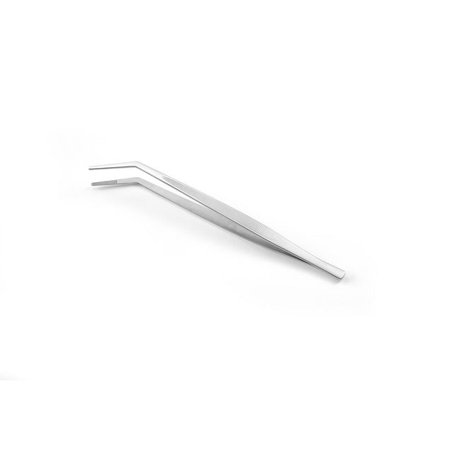 Hendi pincet gekromd RVS 240 mm – gebogen keukenpincet voor dresseren en garneren van gerechten