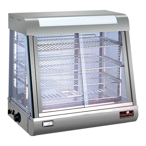 Warmhoudvitrine Zilver 70 cm – EMGA