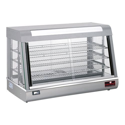 Warmhoudvitrine Zilver 90 cm – EMGA