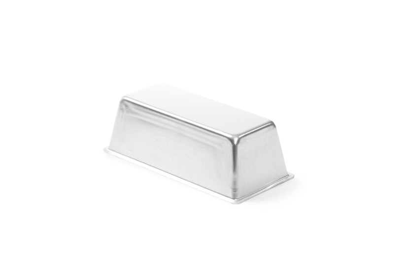 Hendi cakevorm 180x80x60 mm – rechthoekige aluminium bakvorm voor cake en brood in de bakkerij