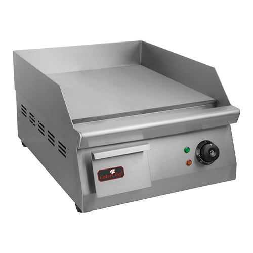 EMGA bak- en grillplaat Midi glad – gladde grillplaat voor horecakeukens