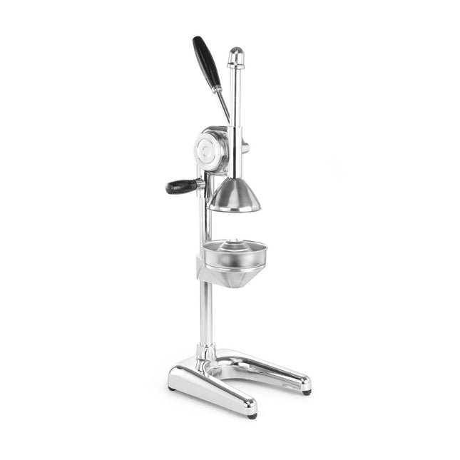 Hendi citruspers hevelmodel verchroomd – handpers met RVS perskom en kegel voor bar en keuken