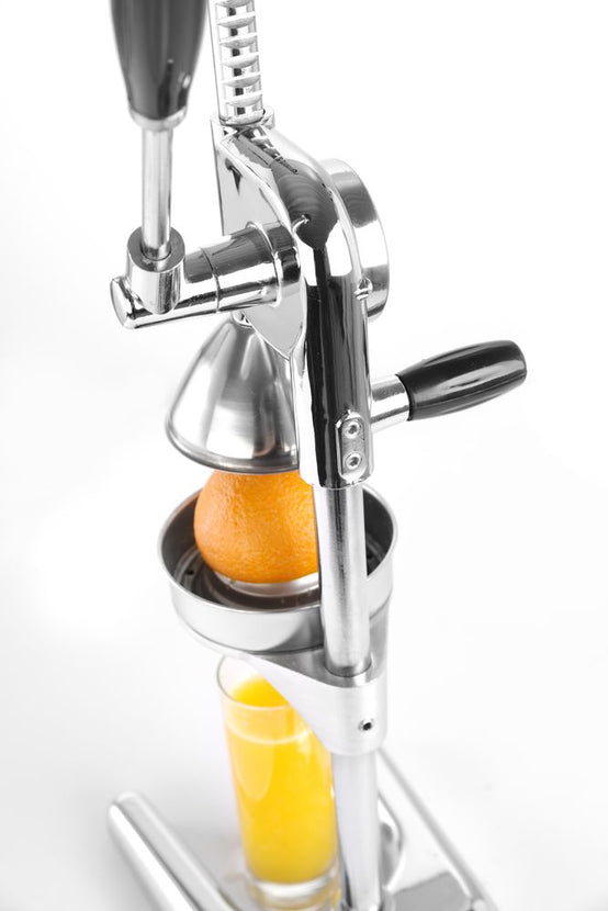 Hendi citruspers met hefboom – detail van de RVS perskegel voor sinaasappel- en citroensap