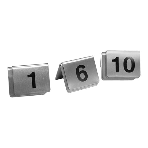 Tafelnummer Set 01-10 RVS – EMGA