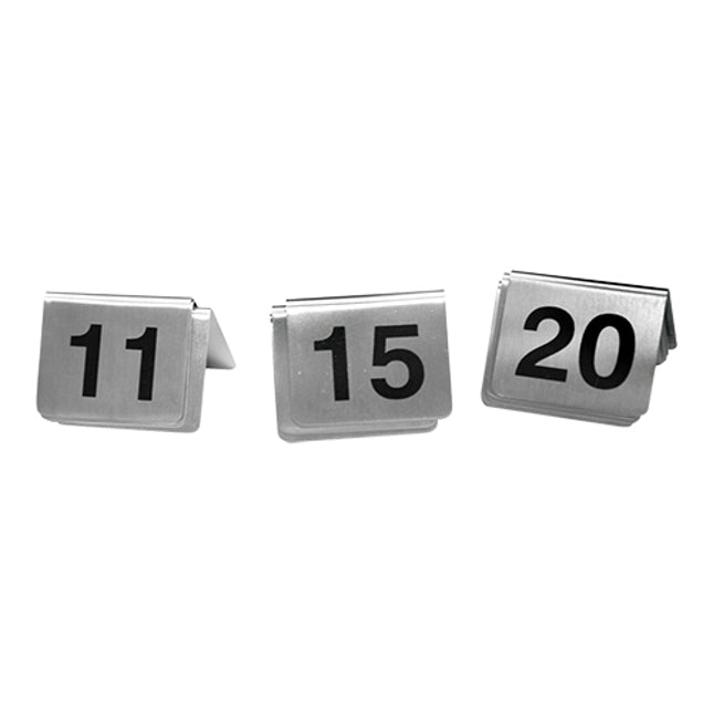 Tafelnummer Set 11-20 RVS – EMGA