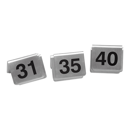 Tafelnummer Set 31-40 RVS – EMGA