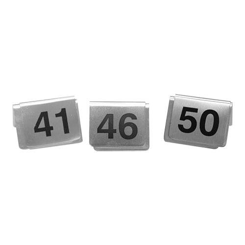 Tafelnummer Set 41-50 RVS – EMGA