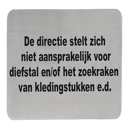 Tekstplaatje De Directie... – EMGA