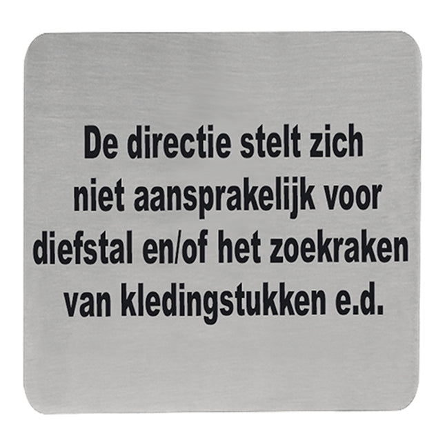 Tekstplaatje De Directie... – EMGA