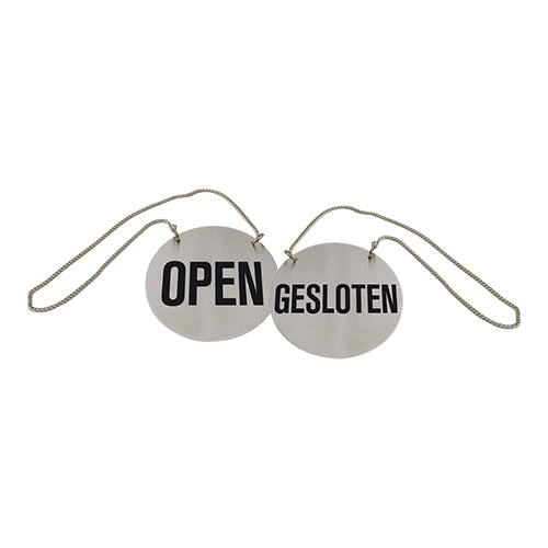 Deurbord Open/Gesloten + Ketting – EMGA
