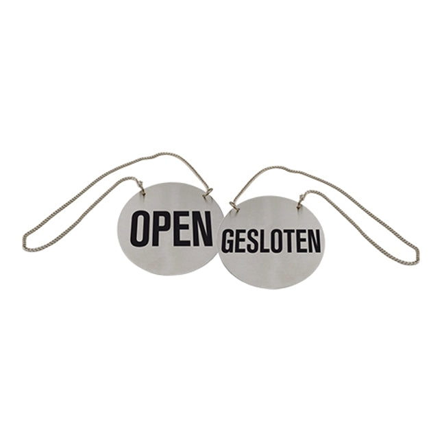 Deurbord Open/Gesloten + Ketting – EMGA