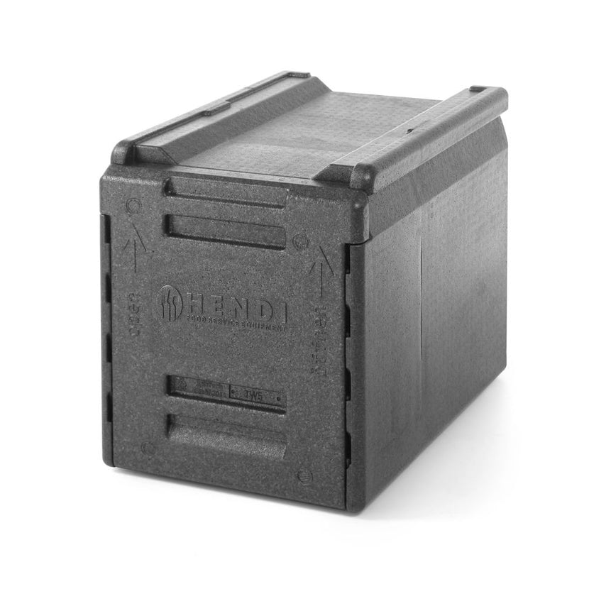 Hendi thermo cateringbox 66 liter frontlader – stapelbare isolatiebox voor warm transport van maaltijden