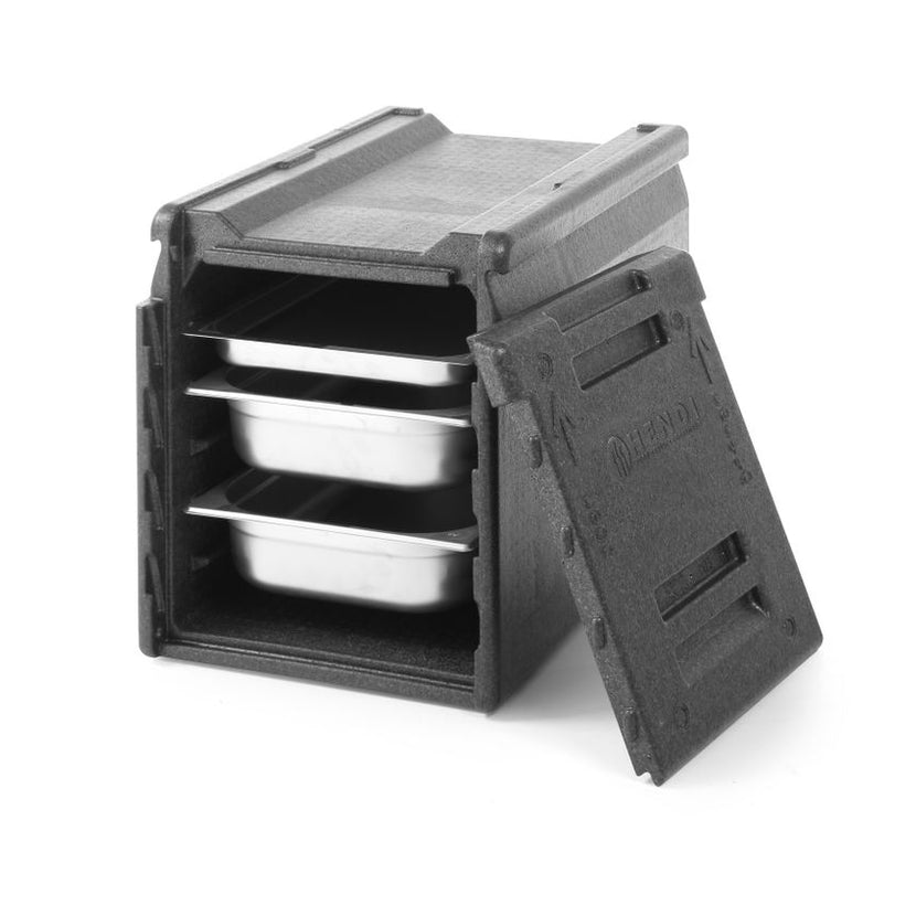 Hendi thermobox frontlader 66 liter – stapelbaar model voor bezorging en events door cateraars