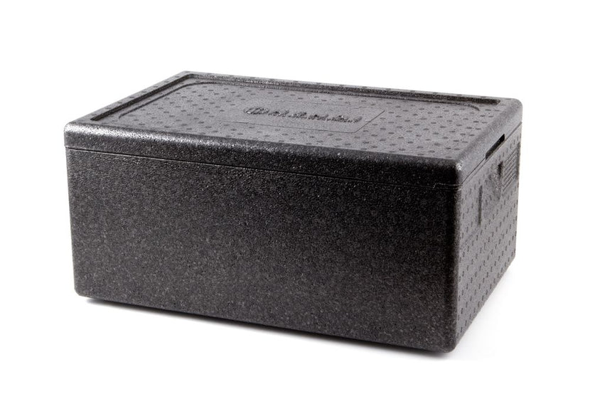 Hendi thermobox zwart EPP 40 liter – GN 1/1 isolatiebox 600x400x275 mm voor maaltijdtransport
