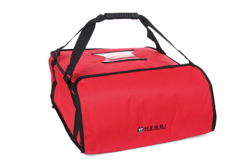 Hendi pizzatas 450x450x190 mm – geisoleerde bezorgtas voor 4 pizzadozen bij afhaal en delivery