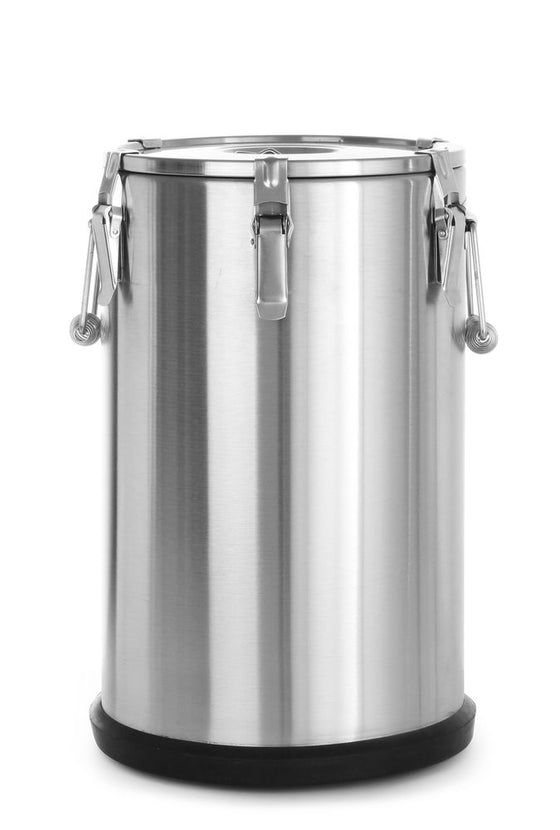Hendi gamel RVS geisoleerd 35 liter 330x550 mm – grote thermoscontainer voor soep en warme dranken