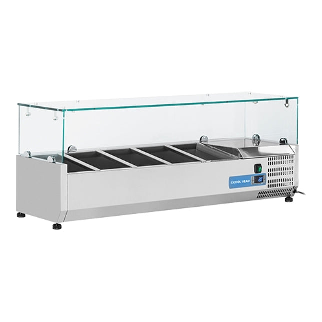 Vitrine 5* 1/4 GN Glasopzet – EMGA