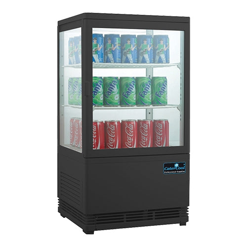 Opzetkoelvitrine Zwart 58 liter – EMGA