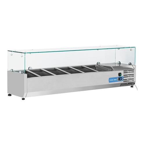 Vitrine 6* 1/4 GN Glasopzet – EMGA
