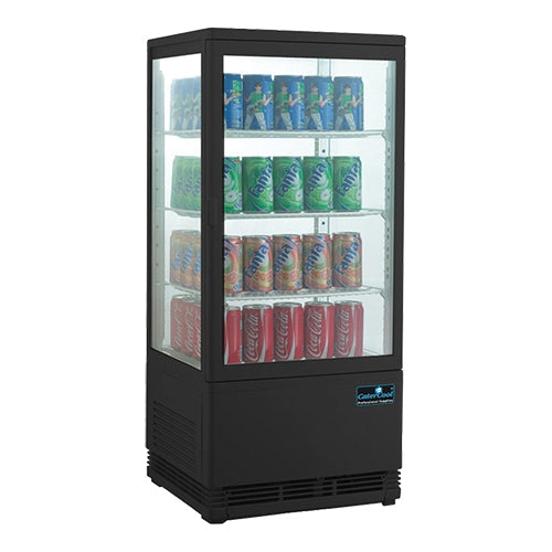 Opzetkoelvitrine Zwart 68 liter – EMGA