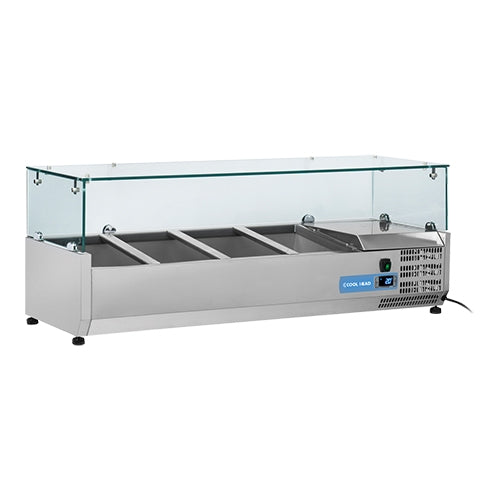 Vitrine 4* 1/3 GN Glasopzet – EMGA