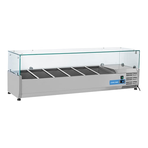 Vitrine 6* 1/3 GN Glasopzet – EMGA
