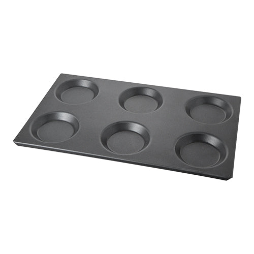 Bakplaat 1/1 GN (6*Ø 12,5 cm) – EMGA