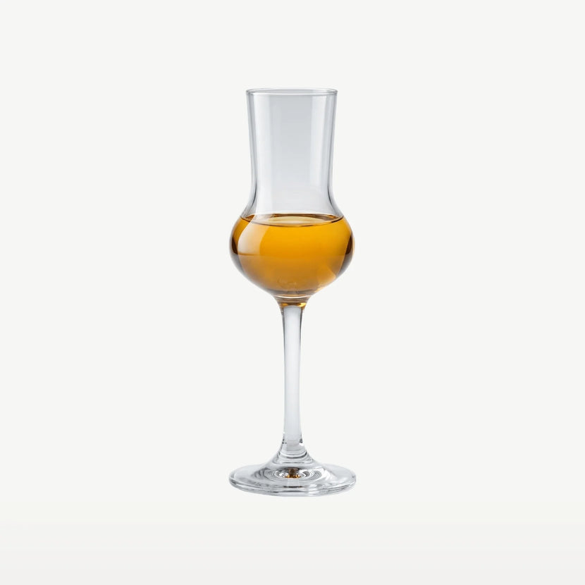 Luigi Bormioli Atelier grappaglas 80 ml – klein proefglas voor grappa en likeur in restaurants