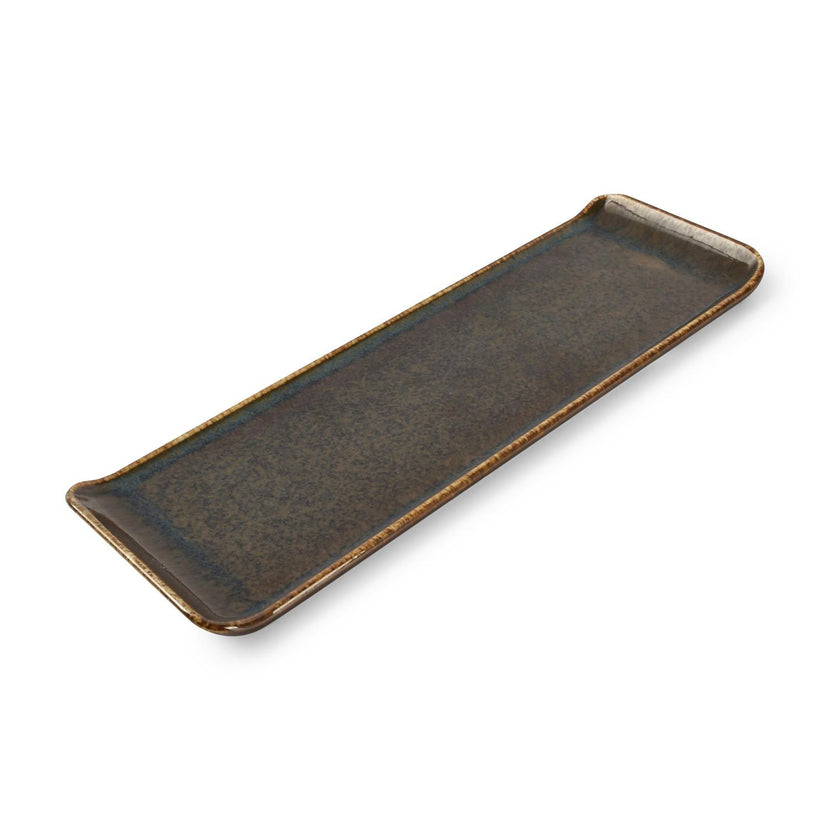 Bonbistro | Serveerschaal 30x9,5cm groen Cirro 6/Box – Fine Dining & Living