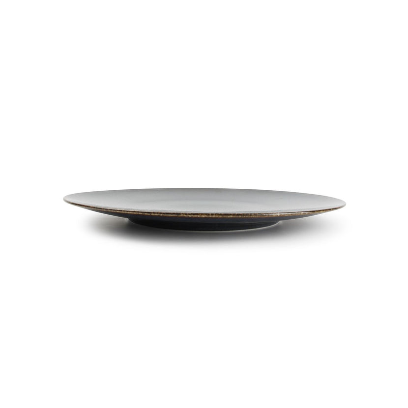 Bonbistro Cirro plat bord 32 cm groen – groot presenteerbord porselein voor fine dining