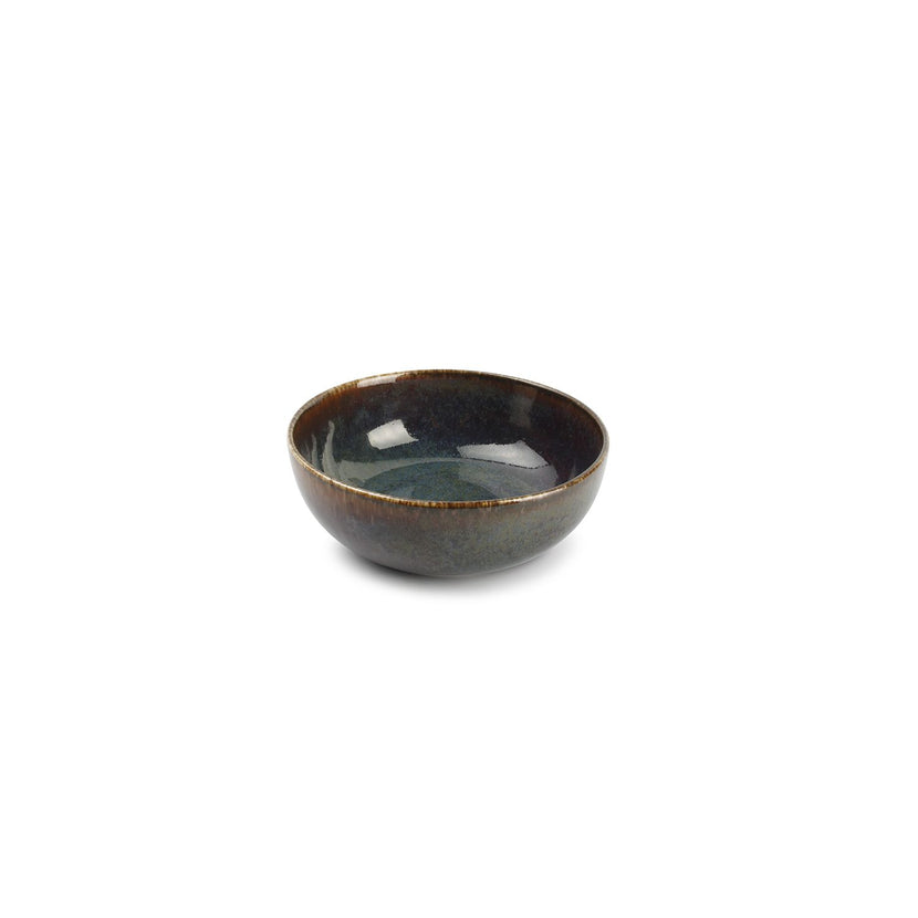 Bonbistro Cirro kom 16xH6 cm groen – porseleinen saladekom voor restaurant en horeca