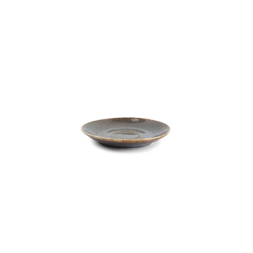 Bonbistro Cirro schotel 14 cm groen – porseleinen onderschotel voor koffiekop in café en restaurant