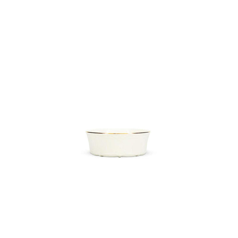 Bonbistro Retro kom 13 cm met gouden rand – porseleinen kom voor soep en bijgerechten