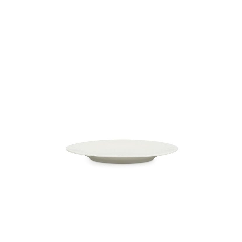 Bonbistro Retro plat bord 20,5 cm ivoor – ivoorkleurig porseleinen bord voor restaurant en café