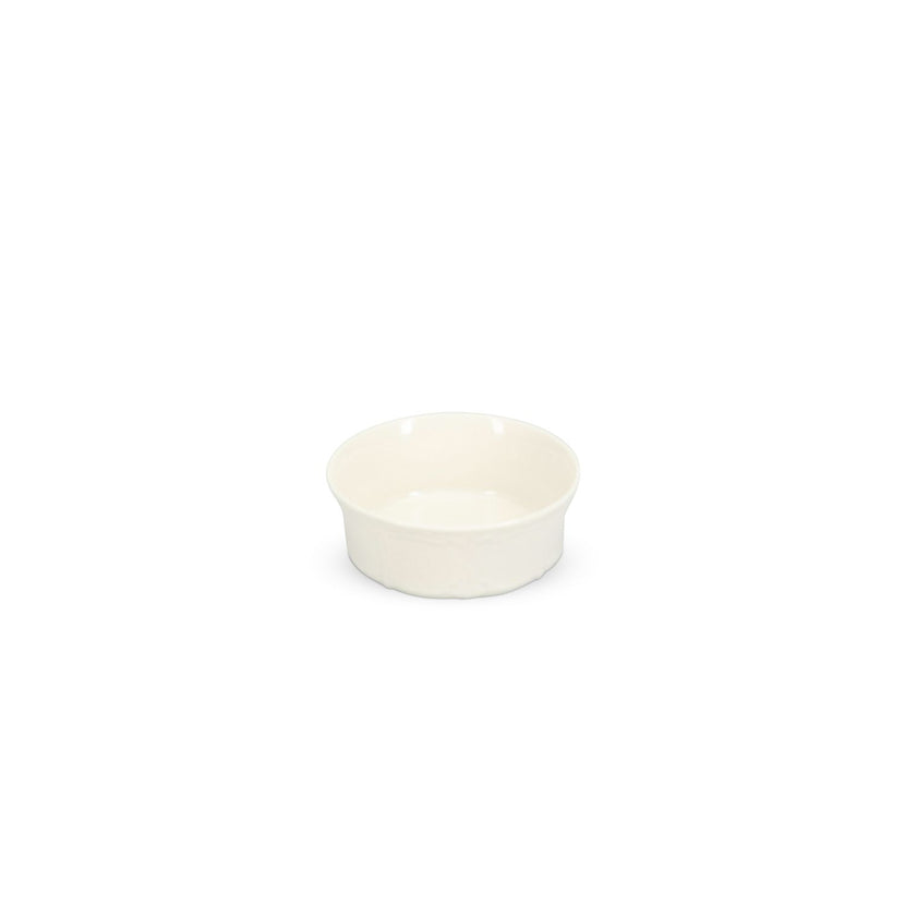 Bonbistro Retro kom 13 cm ivoor – zijaanzicht van de ivoren porseleinen kom