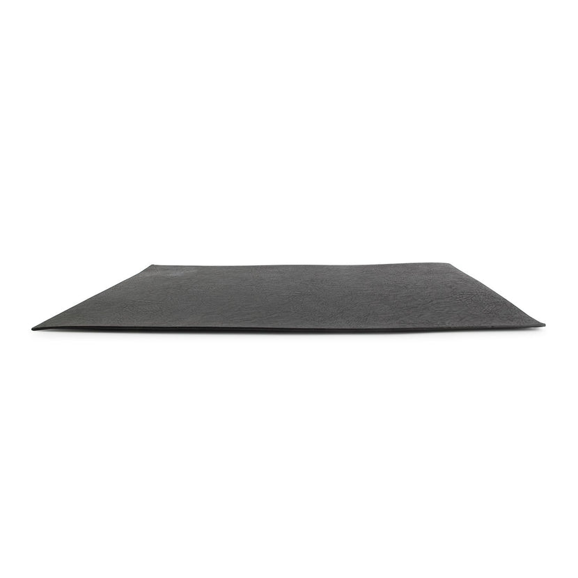 Bonbistro Layer placemat 43x30 cm zwart lederlook – detail van de leerstructuur voor restaurantdekking