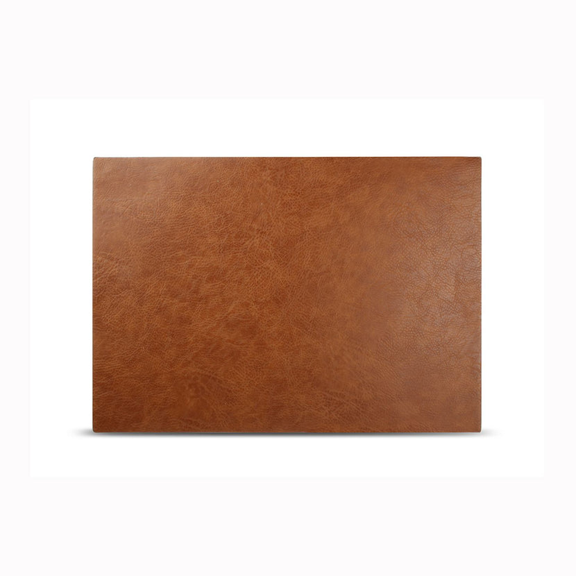 Bonbistro Layer placemat 43x30 cm bruin lederlook – warme tafelmat voor restaurant en bistro