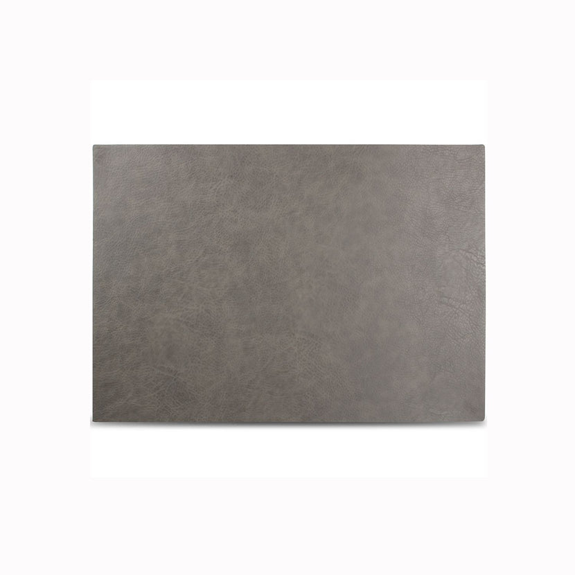Bonbistro Layer placemat 43x30 cm grijs lederlook – neutrale tafelmat voor restaurant en hotel
