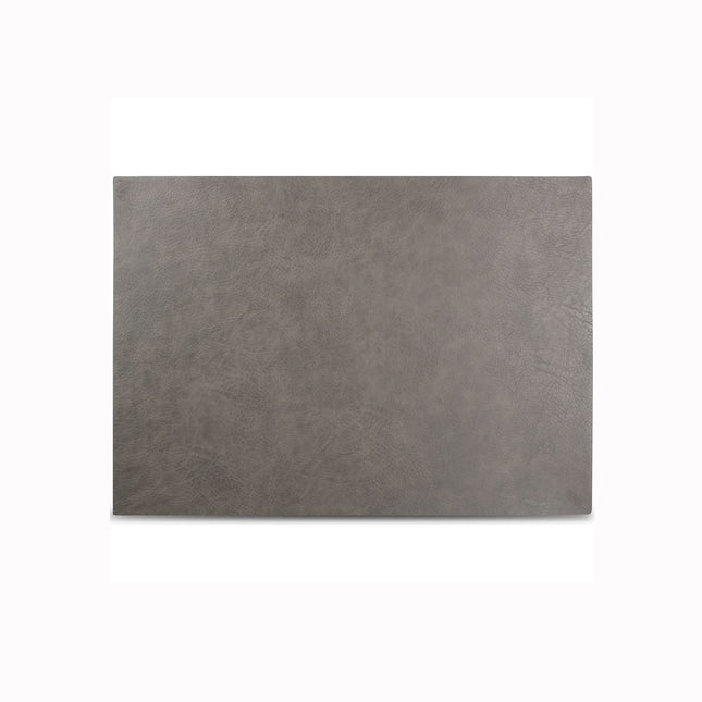 Bonbistro Layer placemat 43x30 cm grijs lederlook – neutrale tafelmat voor restaurant en hotel